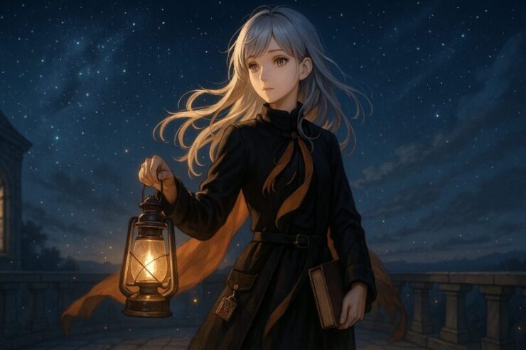 問いと意味を携えて夜を歩く灯影ミリアの詩的ビジュアル